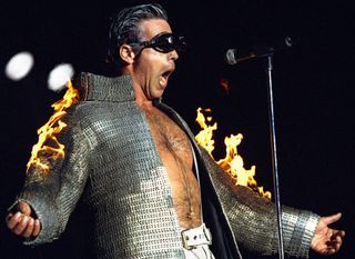 Flame on, Rammstein at Big Day Out in 2001