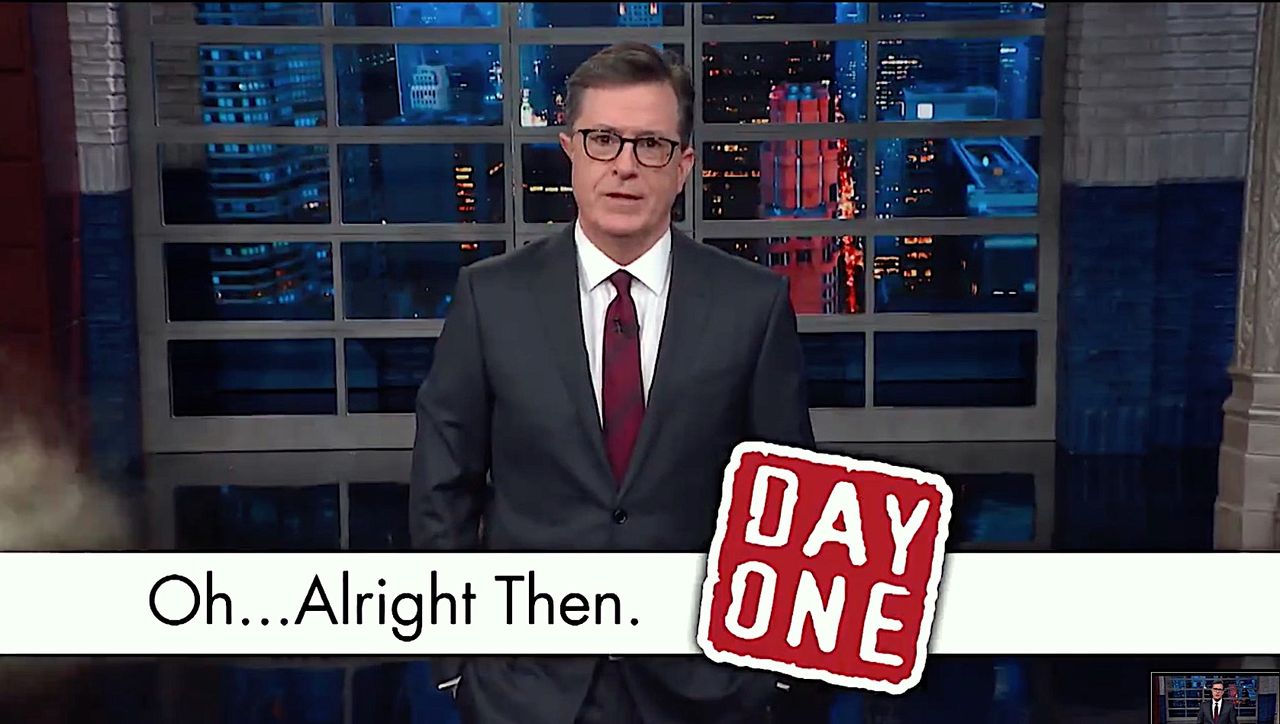 Stephen Colbert adjusts to a post-Mueller world