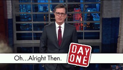 Stephen Colbert adjusts to a post-Mueller world