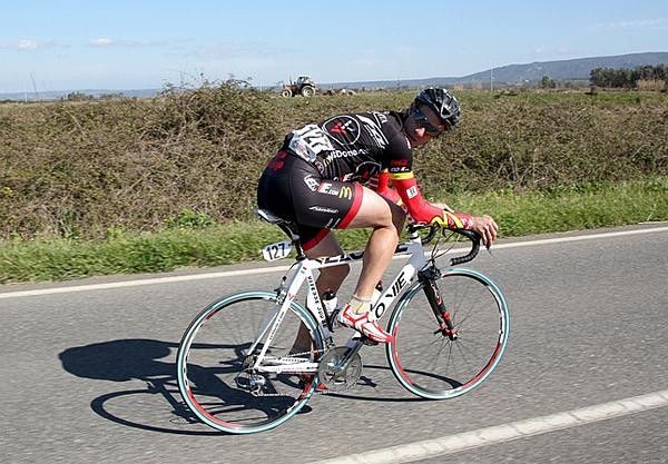 Gerlach pedals the lonely road