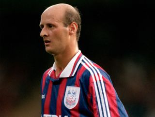 Attilio Lombardo playing for Crystal Palace against Barnsley, August 1997