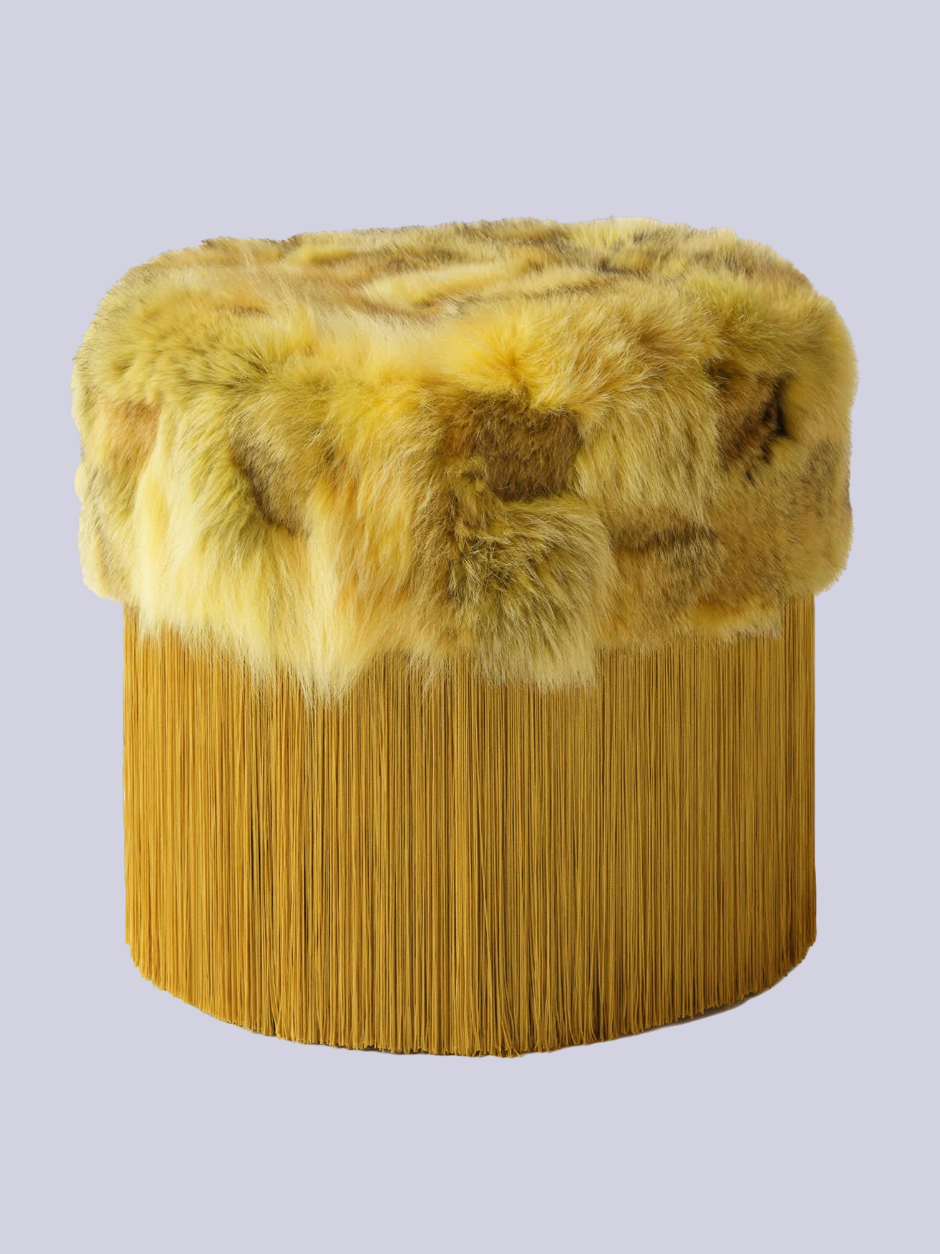 Artemest, Patchwork Yellow Pouf by Lorenza Bozzoli