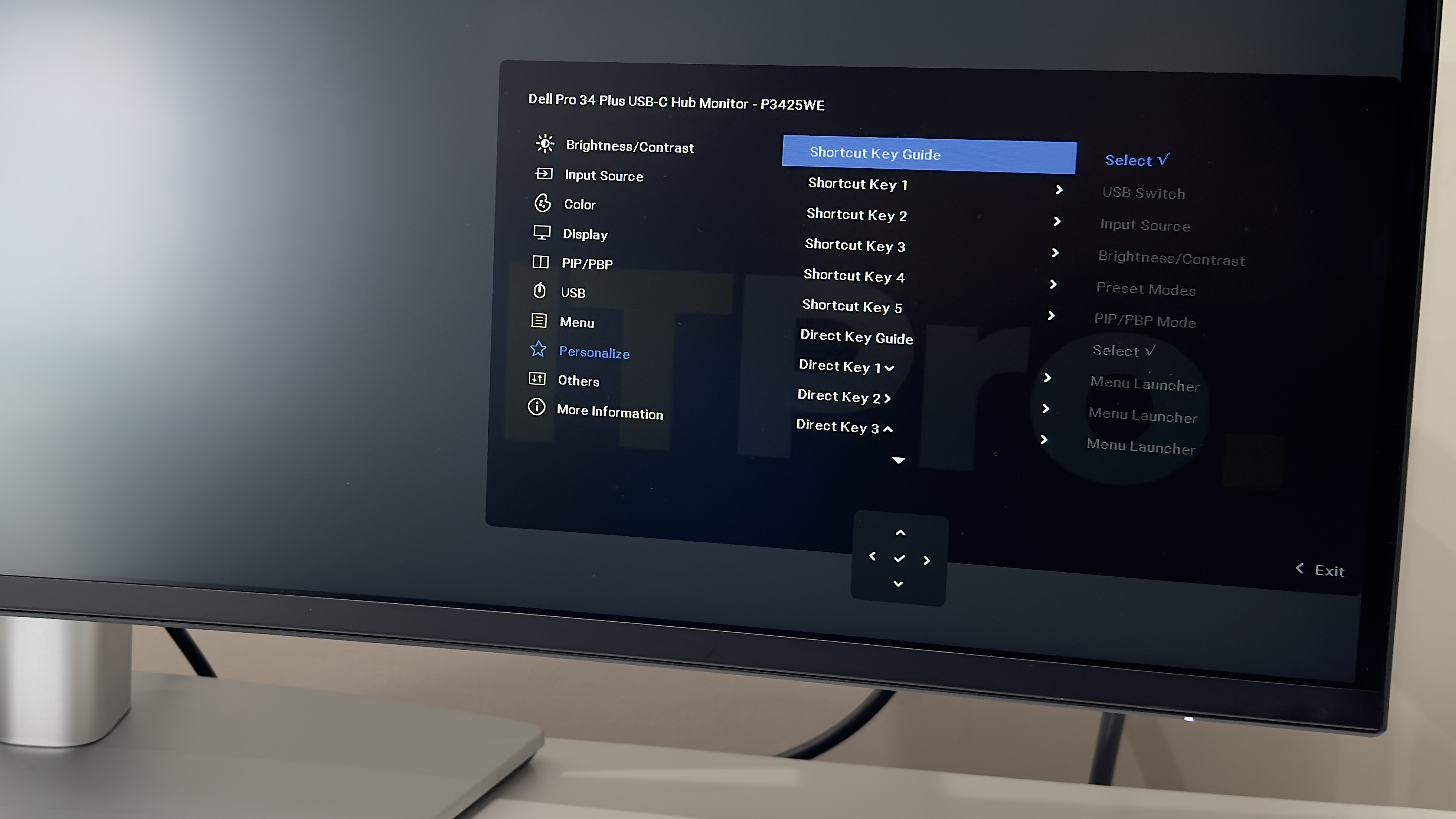 The Dell Pro 34 Plus P3425WE Monitor on a desk