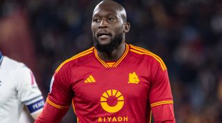 ROME, ITALY - JANUARY 20: Romelu Lukaku of AS Roma during the Serie A TIM match between AS Roma and Hellas Verona FC - Serie A TIM at Stadio Olimpico on January 20, 2024 in Rome, Italy. (Photo by Ivan Romano/Getty Images)