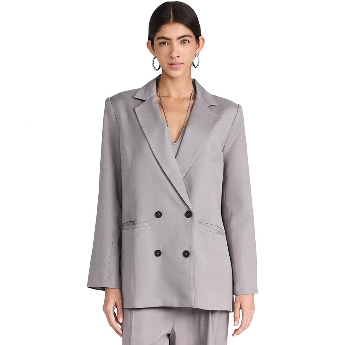 Lioness Women's La Quinta Blazer, Rhode, Grey, M