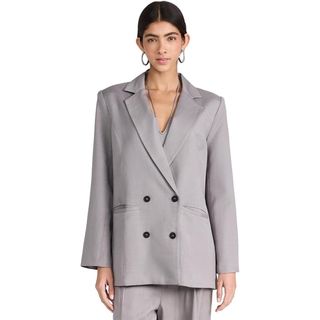 Lioness Women's La Quinta Blazer, Rhode, Grey, M