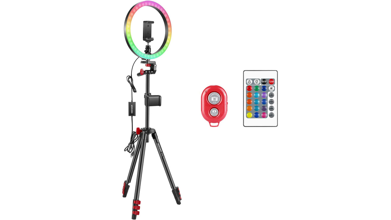 Best ring light: Neewer 12-inch RGB Ring Light