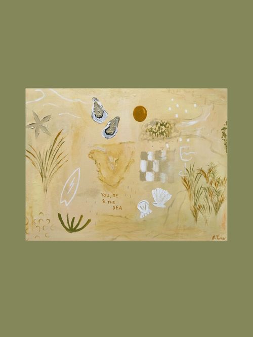 Britney Turner - You, Me and the Sea Canvas print