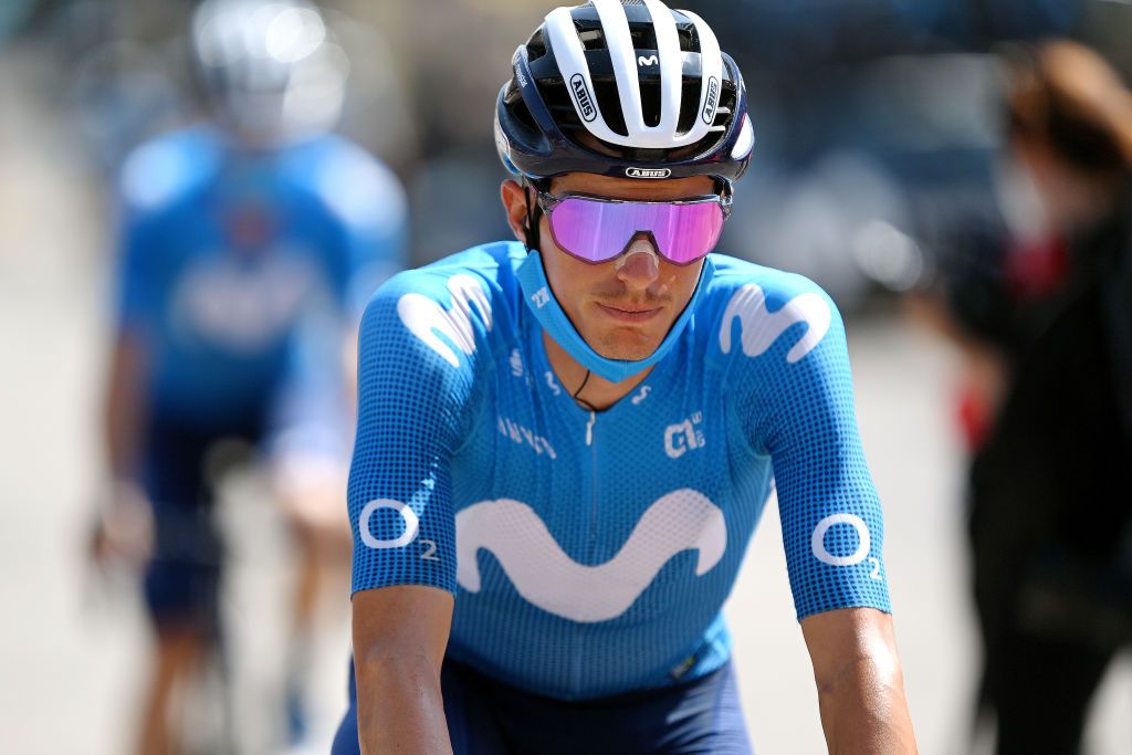 CORDOBA SPAIN AUGUST 26 Enric Mas Nicolau of Spain and Movistar Team prepares for the race prior to the 76th Tour of Spain 2021 Stage 12 a 175 km stage from Jan to Crdoba lavuelta LaVuelta21 on August 26 2021 in Cordoba Spain Photo by Stuart FranklinGetty Images
