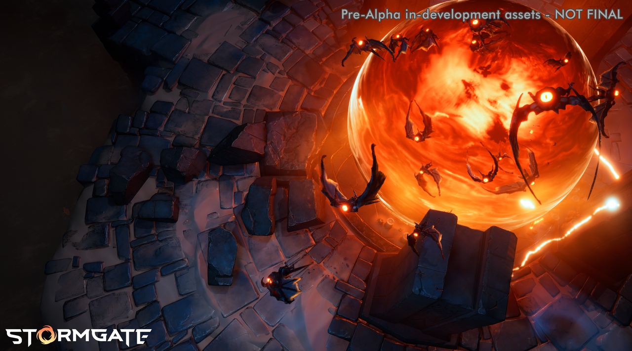 Stormgate concept art and early renders
