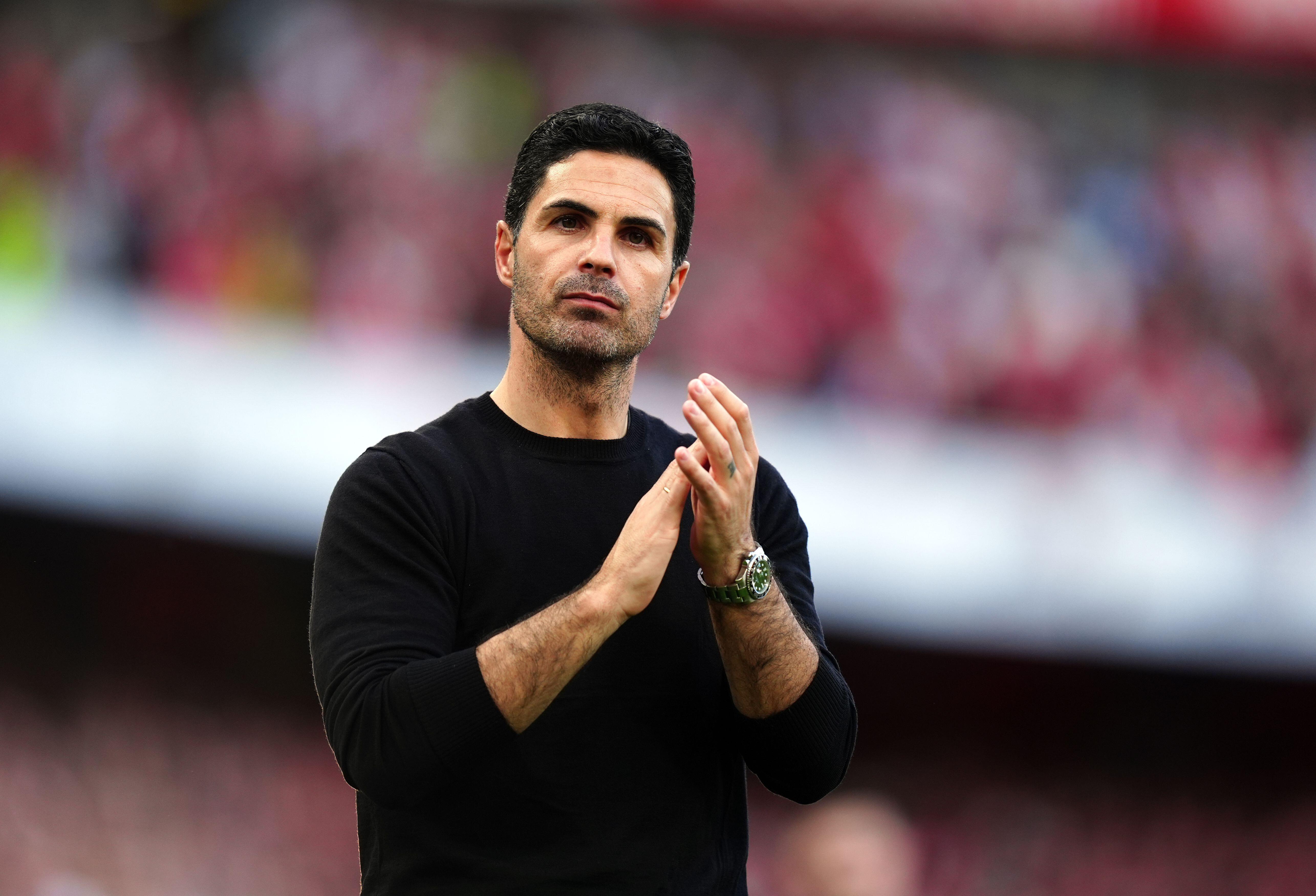 Arsenal manager Mikel Arteta, May 2024