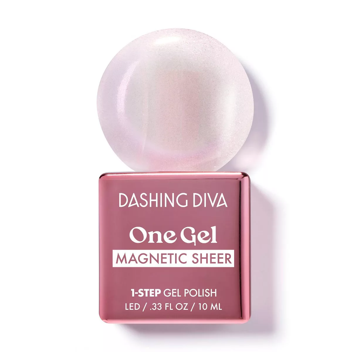Dashing Diva One Gel Magnetic Nail Polish - Iridescent Topper (sheer) - 10ml