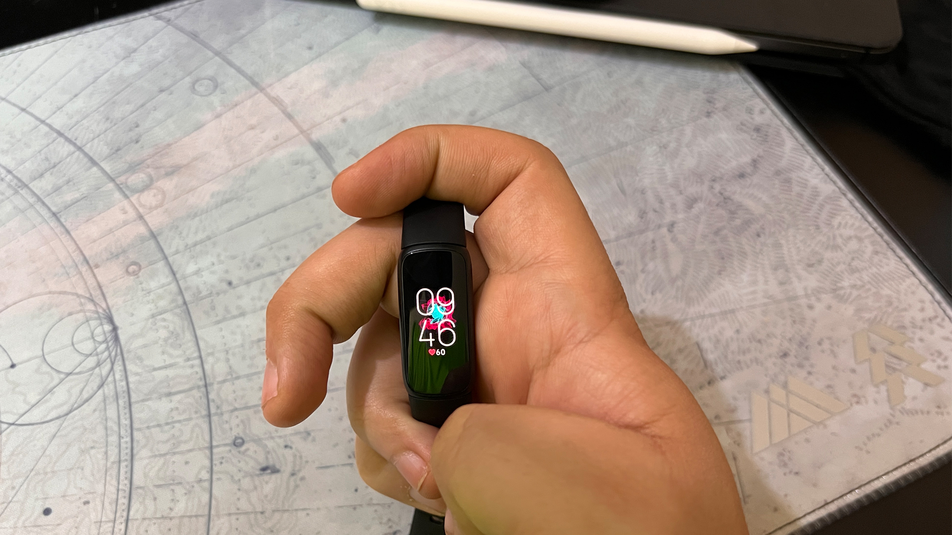 Image of the Fitbit Luxe during testing