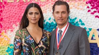 Matthew McConaughey and Camila Alves McConaughey at 2019 Texas Medal of Arts ceremoney