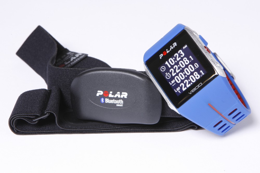 The Polar V800 with a Polar H7 heart rate sensor which is available to buy ...