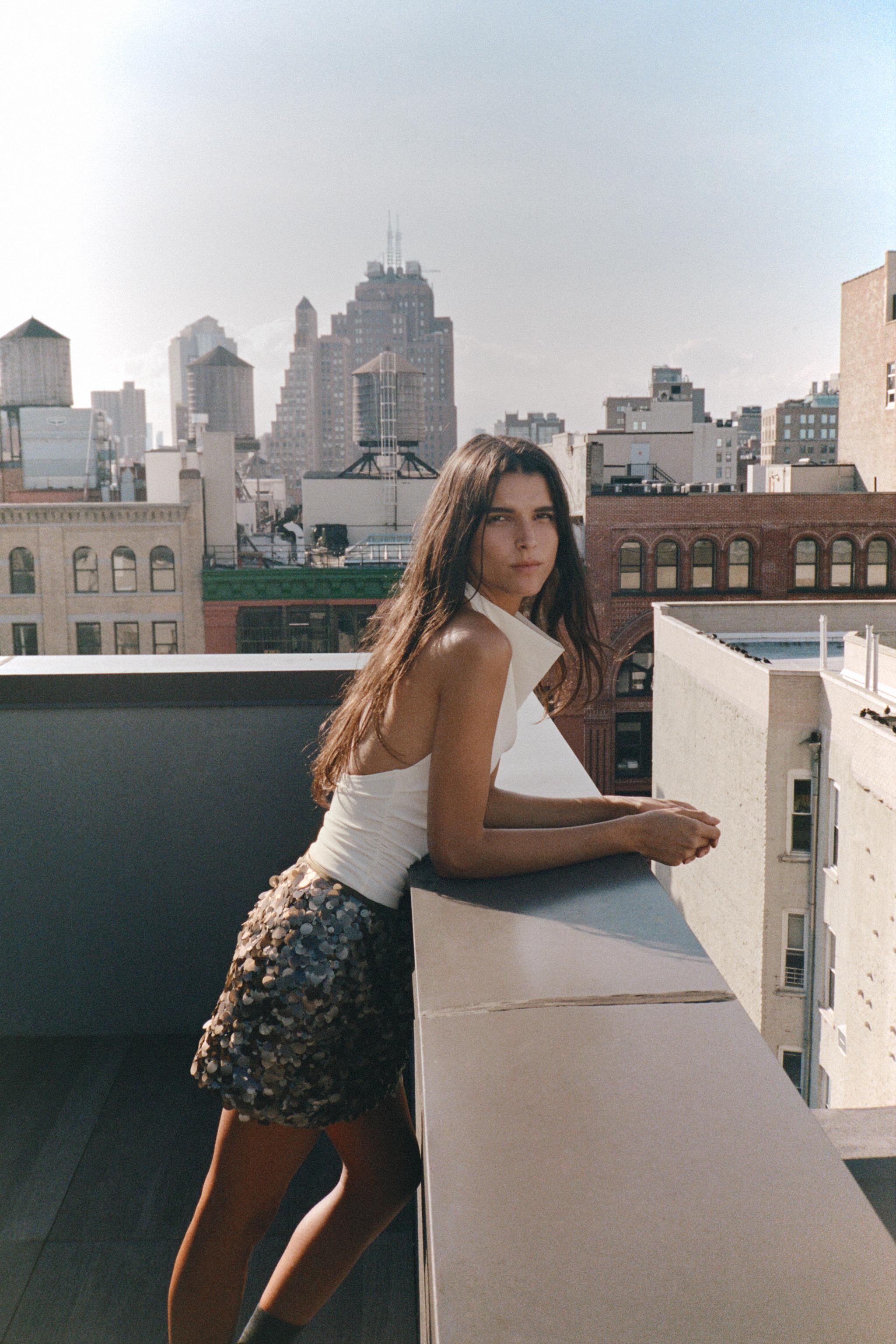 Sequinned Miniskirt