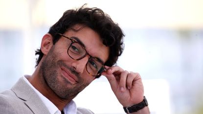 justin baldoni on a white background