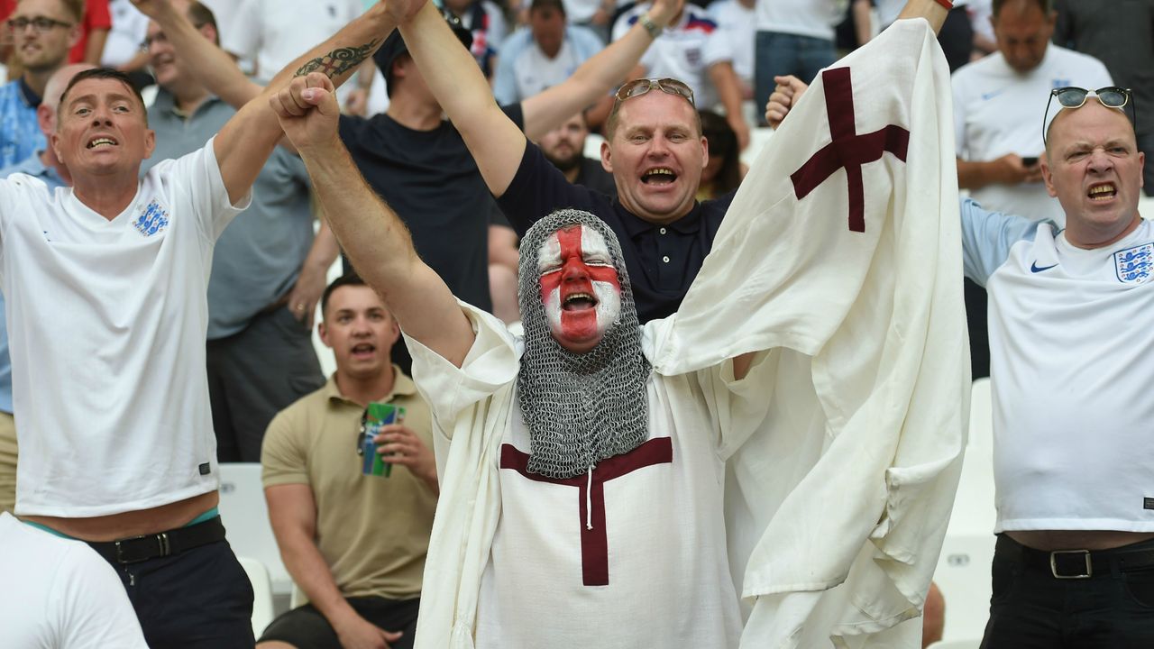 England fans in Marseille