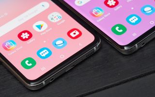 The Galaxy S10e features a headphone jack and can wirelessly charge other devices.