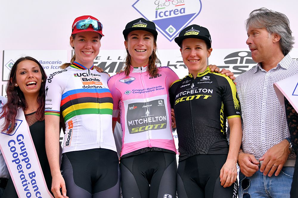 Annemiek van Vleuten (Mitchelton-Scott) wins the 2019 Giro Rosa, Anna van der Breggen (Boels Dolmans) second, Amanda Spratt (Mitchelton-Scott) third