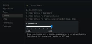 Change the refresh rate of the camera