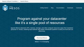 Website screenshot for Apache Mesos.