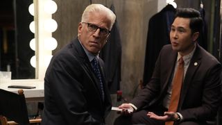 Ted Danson as Mayor Neil Bremer and Mike Cabellon as Tommy in Mr. Mayor
