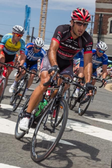 JJ Haedo (Jamis-Hagens Berman) rides at the front after the break gets up the road.