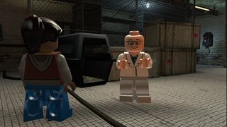 Dr. Kleiner from Half-Life 2 in Lego form.