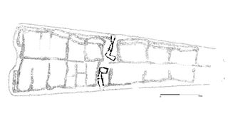 The Hazleton North tomb consisted of two L-shaped chambers within a much larger barrow made of earth and stone.