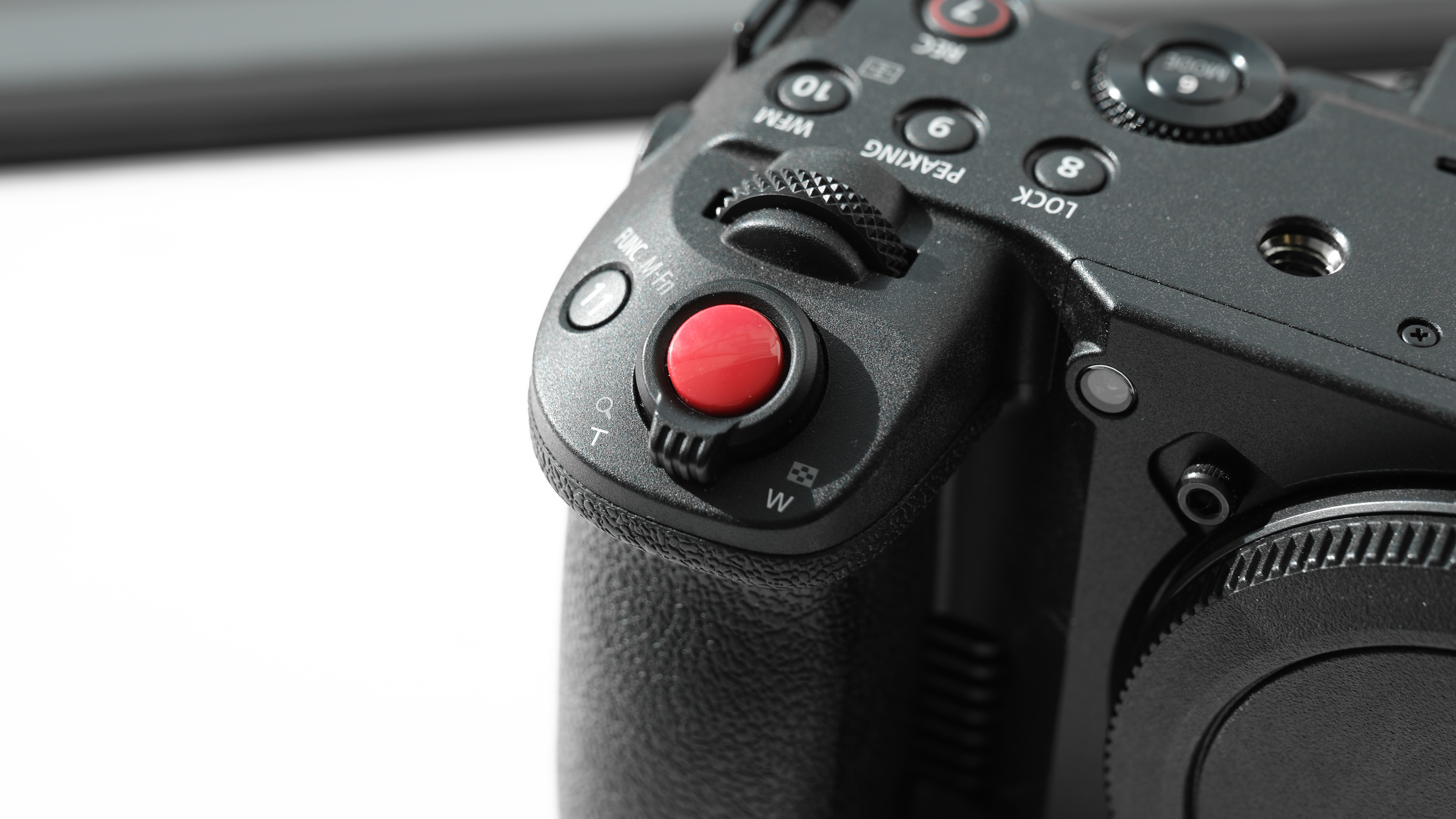 Canon EOS C50 against a white background