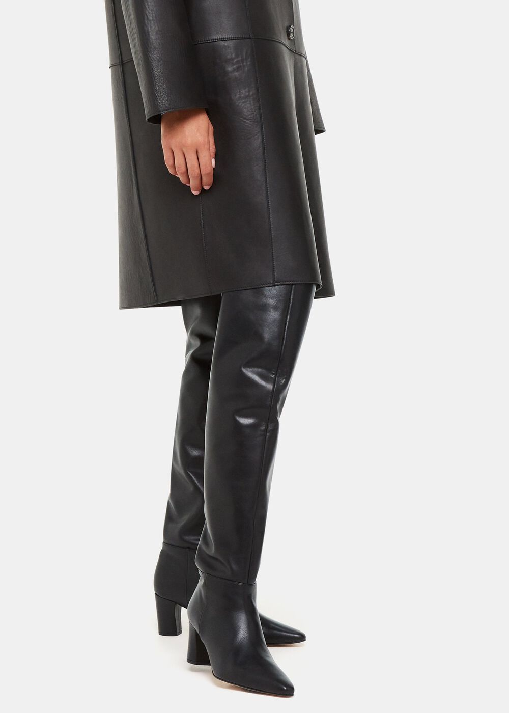 Black Inessa Over the Knee Boot
