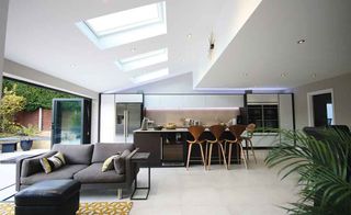Contemporary extension to a 1970s semi-detached home