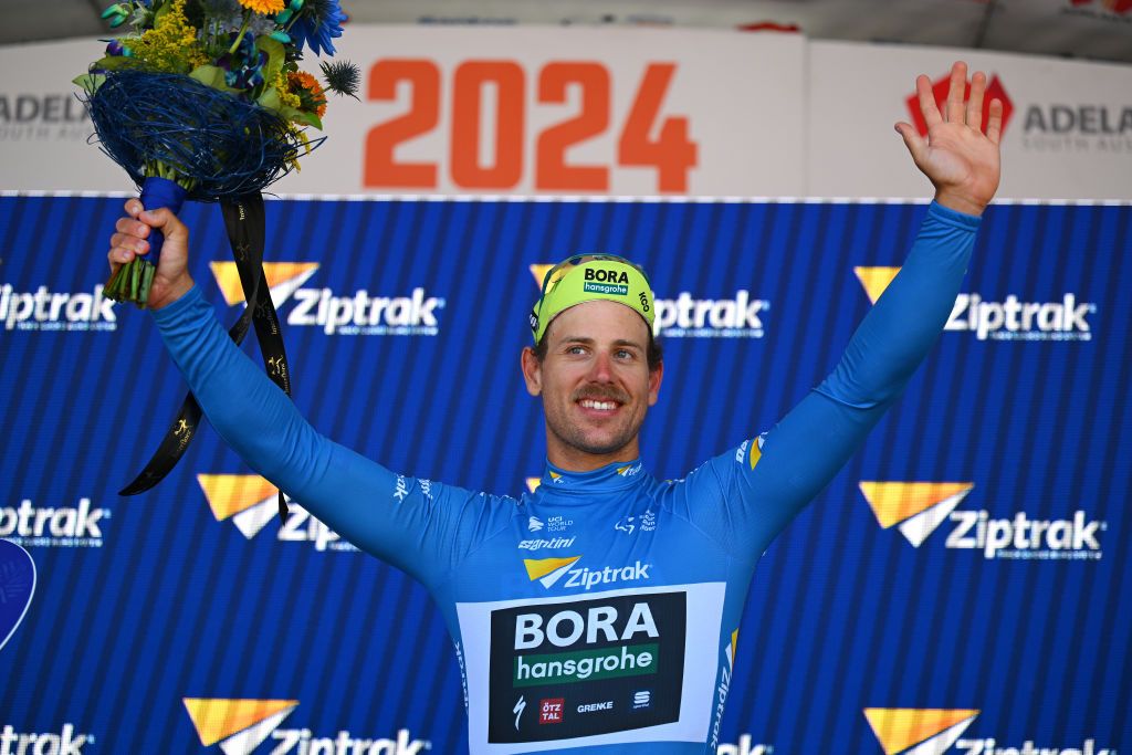 Triple stage winner Sam Welsford (Bora-Hansgrohe) won the points classification