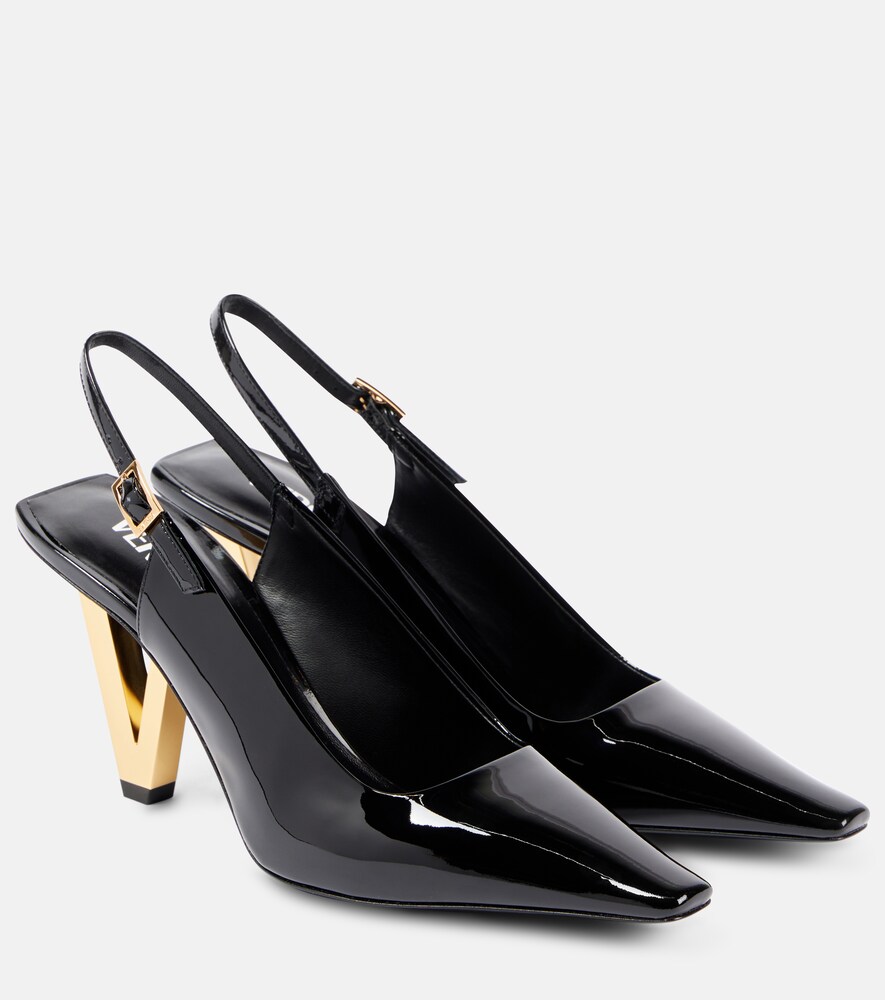 Patent Leather Slingback Pumps