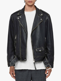 AllSaints Men's Hawley Leather Biker Jacket
