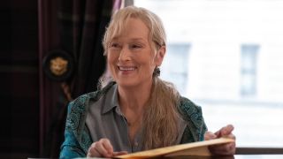 Meryl Streep smiling in Season 3 of Only Murders in the Building.