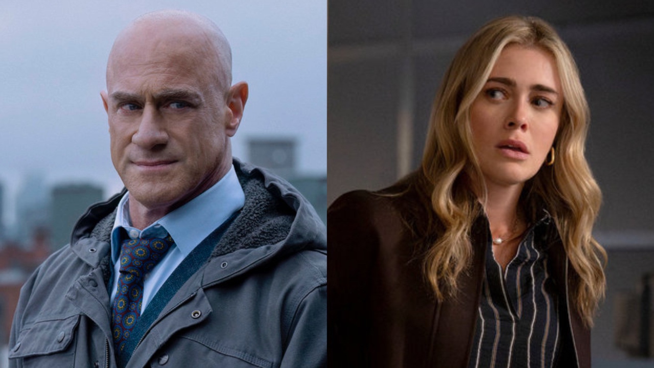 Christopher Meloni as Stabler in Law &amp; Order: Organized Crime 5x09 and Melissa Roxburgh as Bex in The Hunting Party 2x01