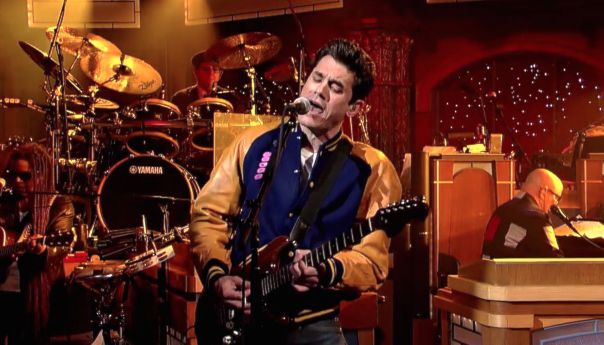 John Mayer covers &amp;quot;American Pie&amp;quot; for Letterman