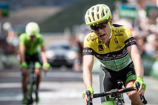 Andrew Talansky (Cannondale-Drapac) crosses the finish line in Park City