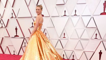 abc's coverage of the 93rd annual academy awards red carpet carey mulligan