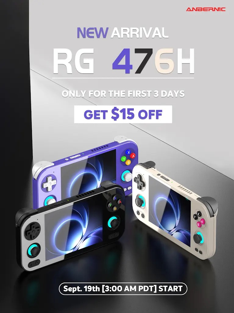 Anbernic RG476H Pre-order discount details