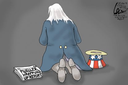 Political Cartoon U.S. Mueller Investigation Uncle Sam