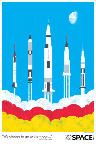 space rockets posters