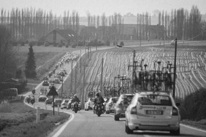 More wide open and windy fields for the race.