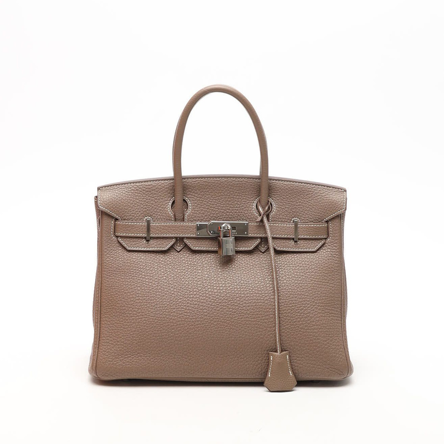 Vintage Herm&amp;egrave;s Birkin 30 Togo Etoupe Bag - 2260000361015 - One Size