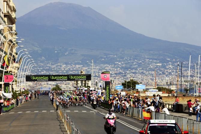 Stage 1 of the Giro d'Italia in Naples