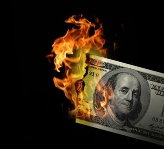 burning money