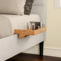 Hastings Home Bamboo 9-in W x 3.75-in H Modern Nightstand Hastings Home Bamboo 9-in W x 3.75-in H Modern Nightstand