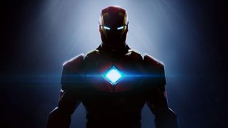 Ein Artwork präsentiert die Interpretation des Superhelden Iron Man von EA Motive